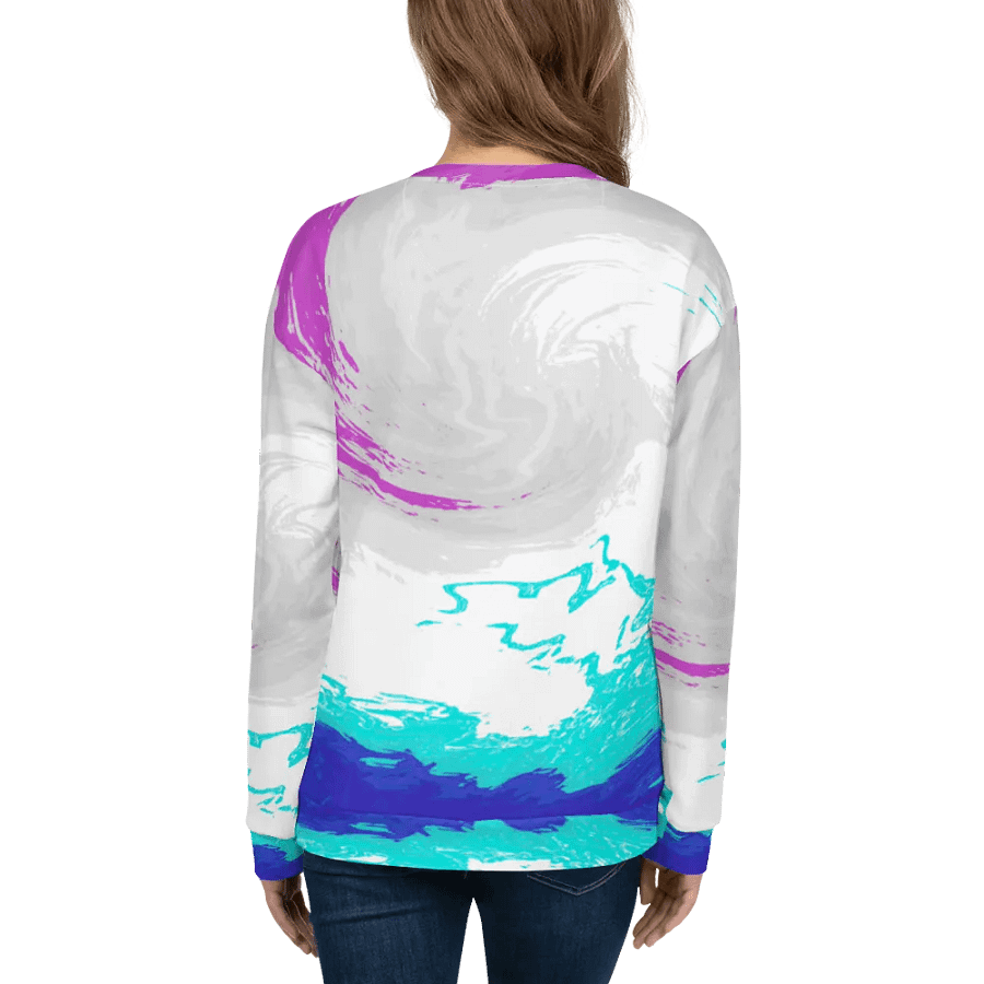 Abstract Vibrant Swirling Melting Forest Unisex Sweatshirt product image (12)
