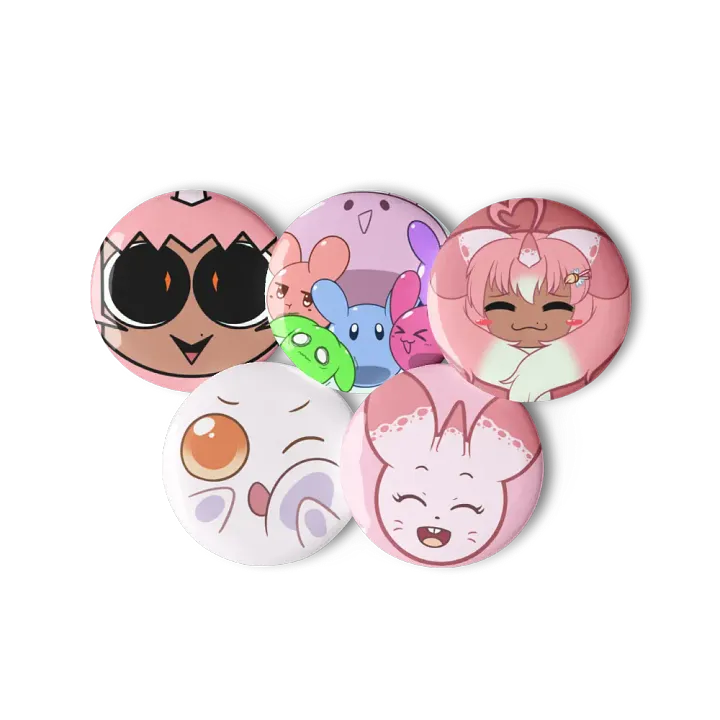 Jammy and Co. Pin Button Set (5PCs) product image (2)