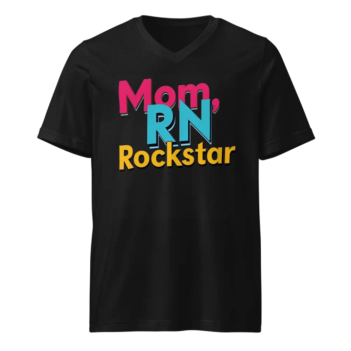 Mom, RN Rockstar V-Neck Tee product image (1)