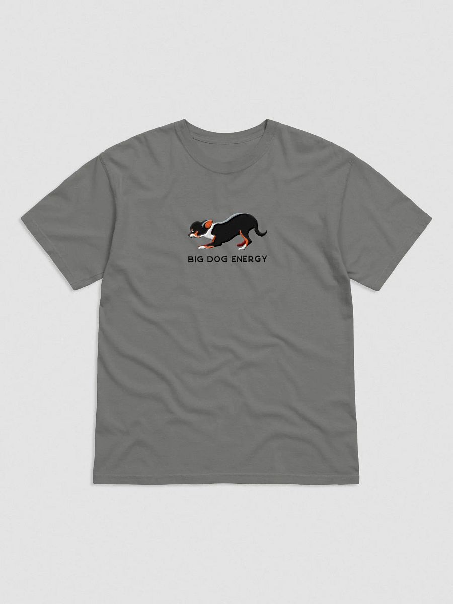 Big Dog Energy T-Shirt(Embroidered) of a Chihuahua(Tricolor) product image (4)