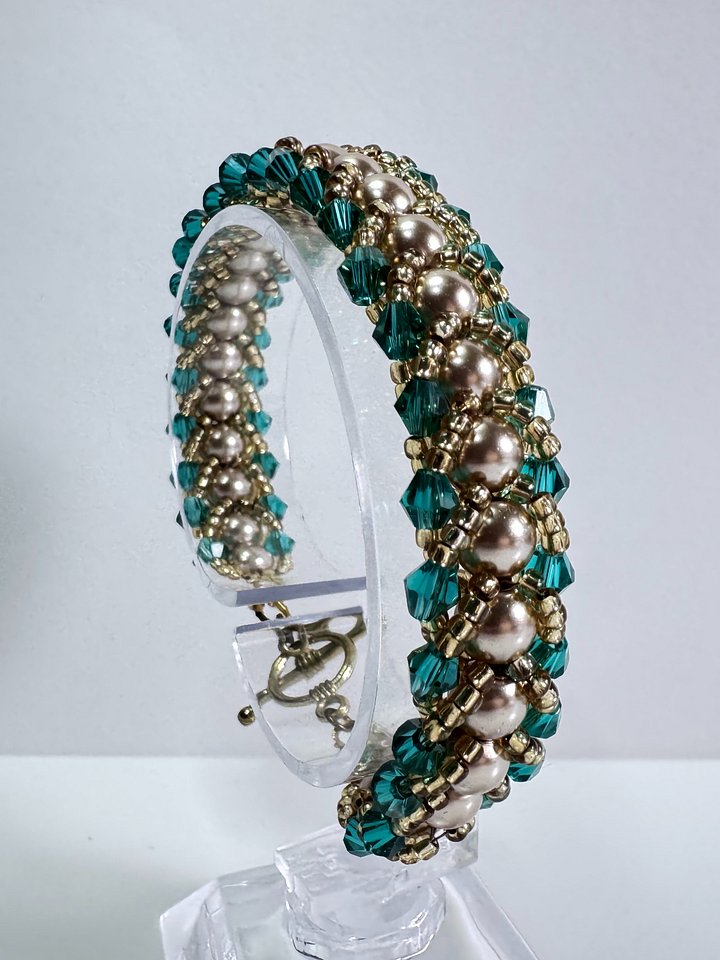 Gold Flat Spiral Bracelet product image (1)