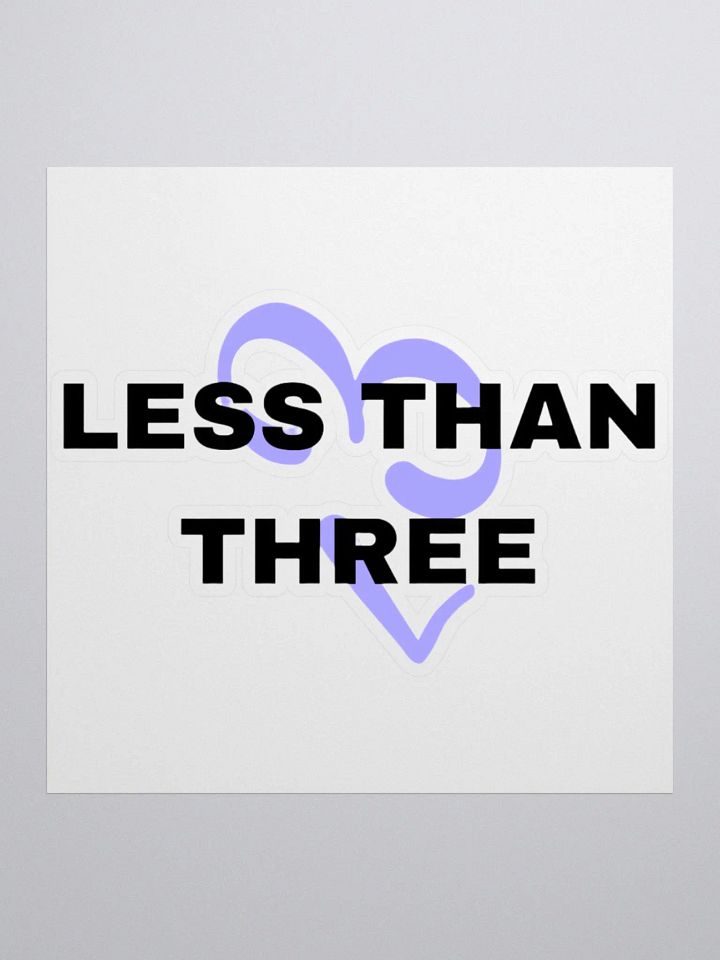 Less Than Three Sticker - (3