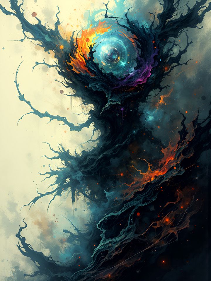 Twisted Fate - Surreal Dark Art Print product image (1)