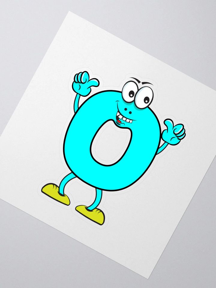 O Letter Cartoon Character Sticker product image (2)