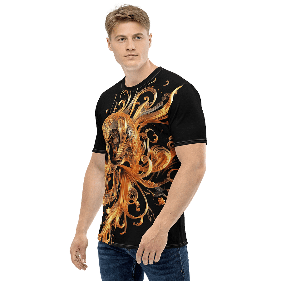 Gilded Elegance Skull All-Over T-Shirt product image (3)