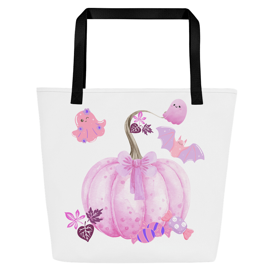 Whimsical Pink Halloween Tote Bag product image (4)