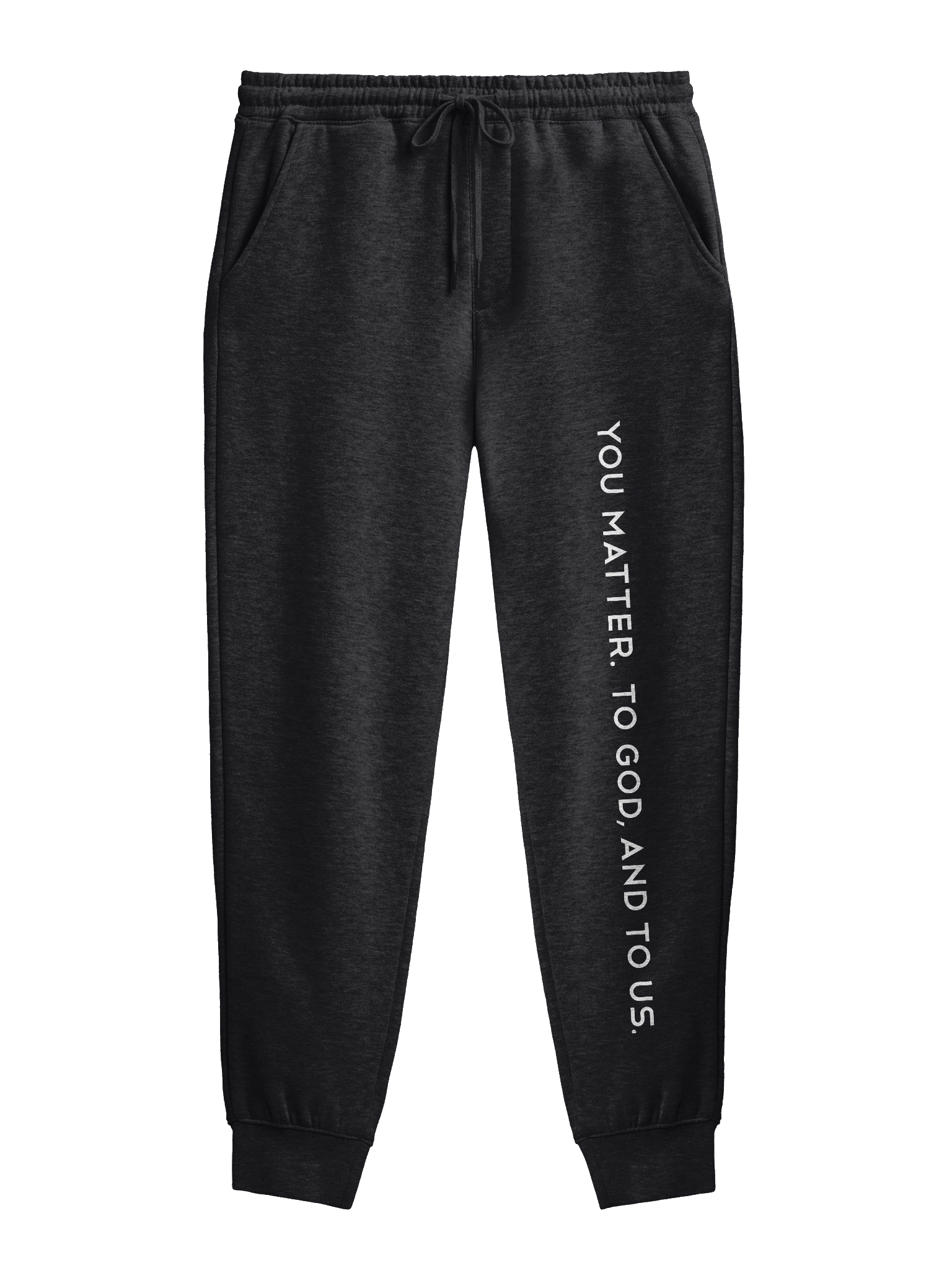 AUMC Mission Tag Joggers- White Text product image (1)