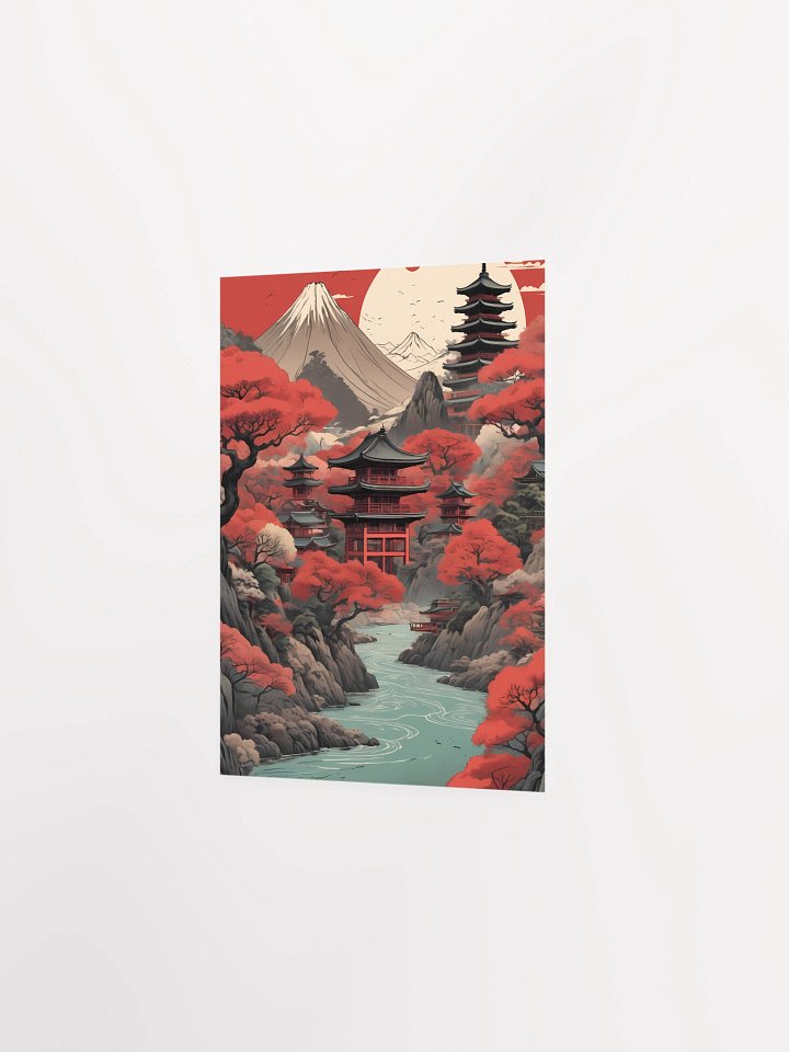 Serene Pagoda Landscape Poster product image (4)