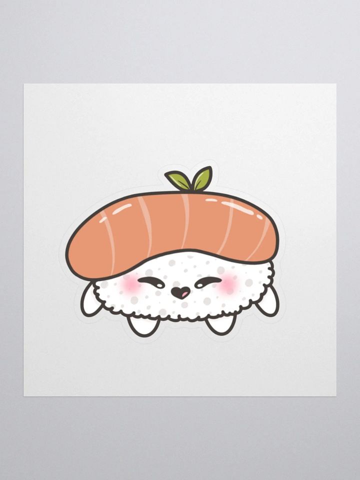 Cute Kawaii Nigiri Sushi Kiss Cut Sticker product image (1)