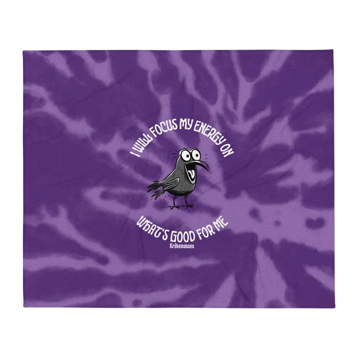 Throw Blanket 💟 I will focus my energy on what's good for me (127 × 153 cm) product image (1)