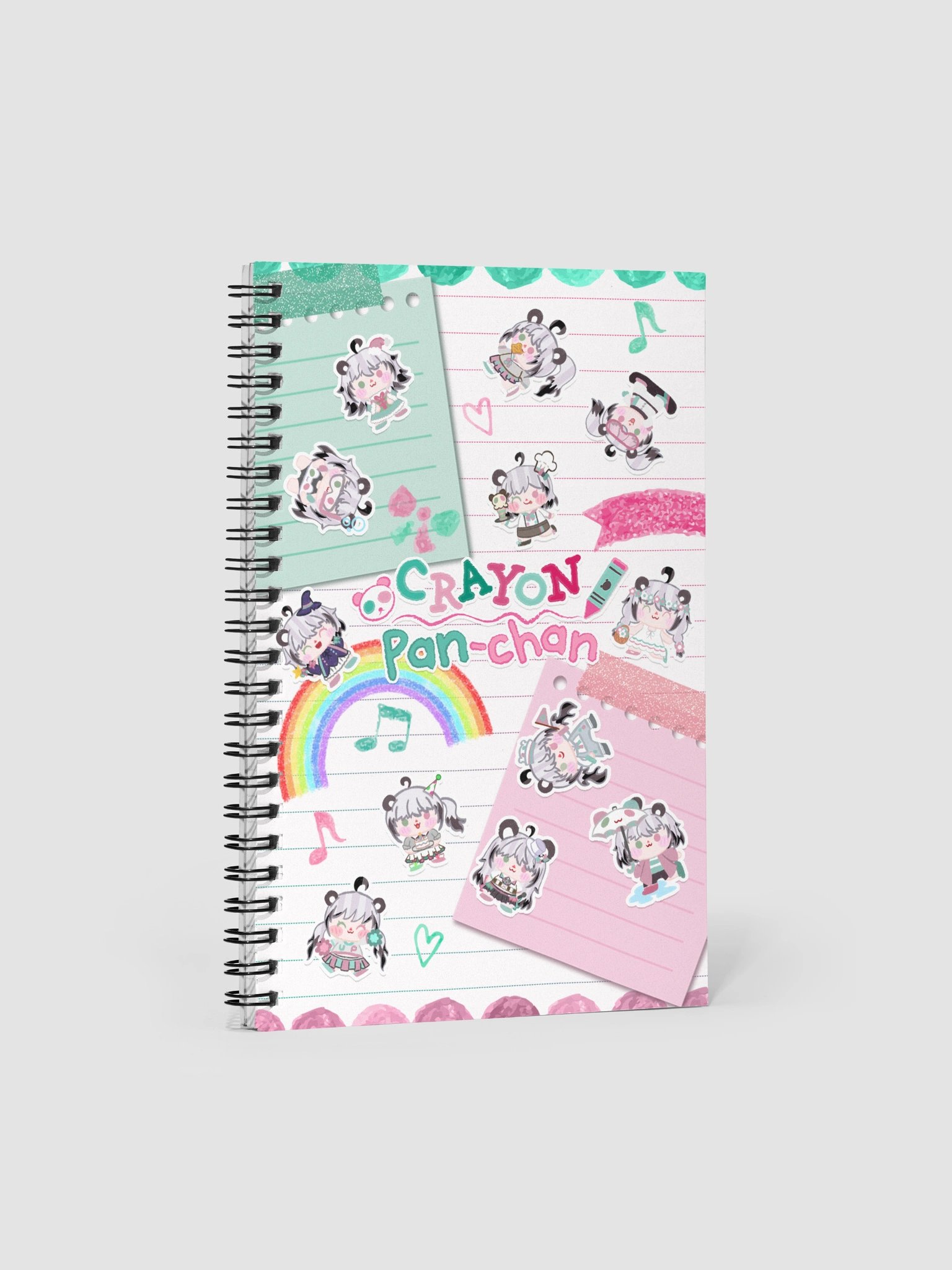 Utano Pandora 'Crayon Pan-chan' Spiral Notebook product image (1)