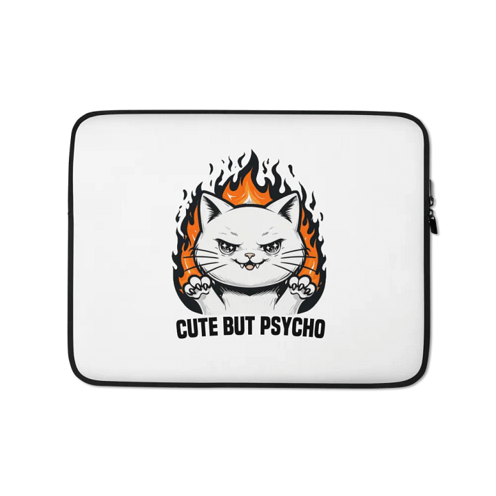 cute but psycho laptop case product image (1)
