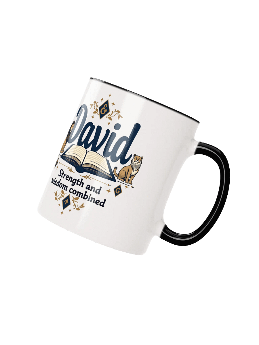 David, Strength and Wisdom Combined" Personalized Mug product image (2)
