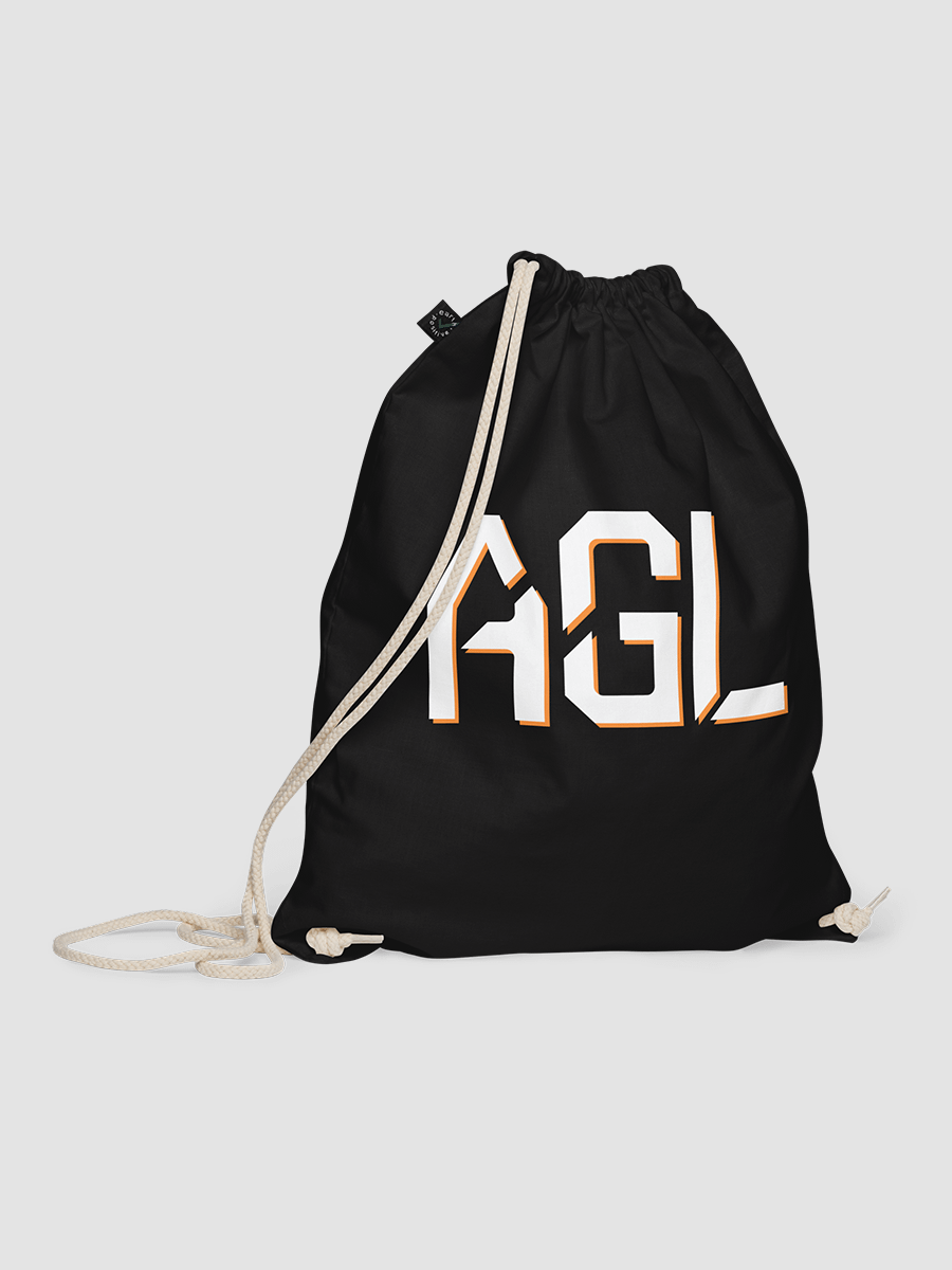 AGL Text Organic Cotton Drawstring Bag product image (2)