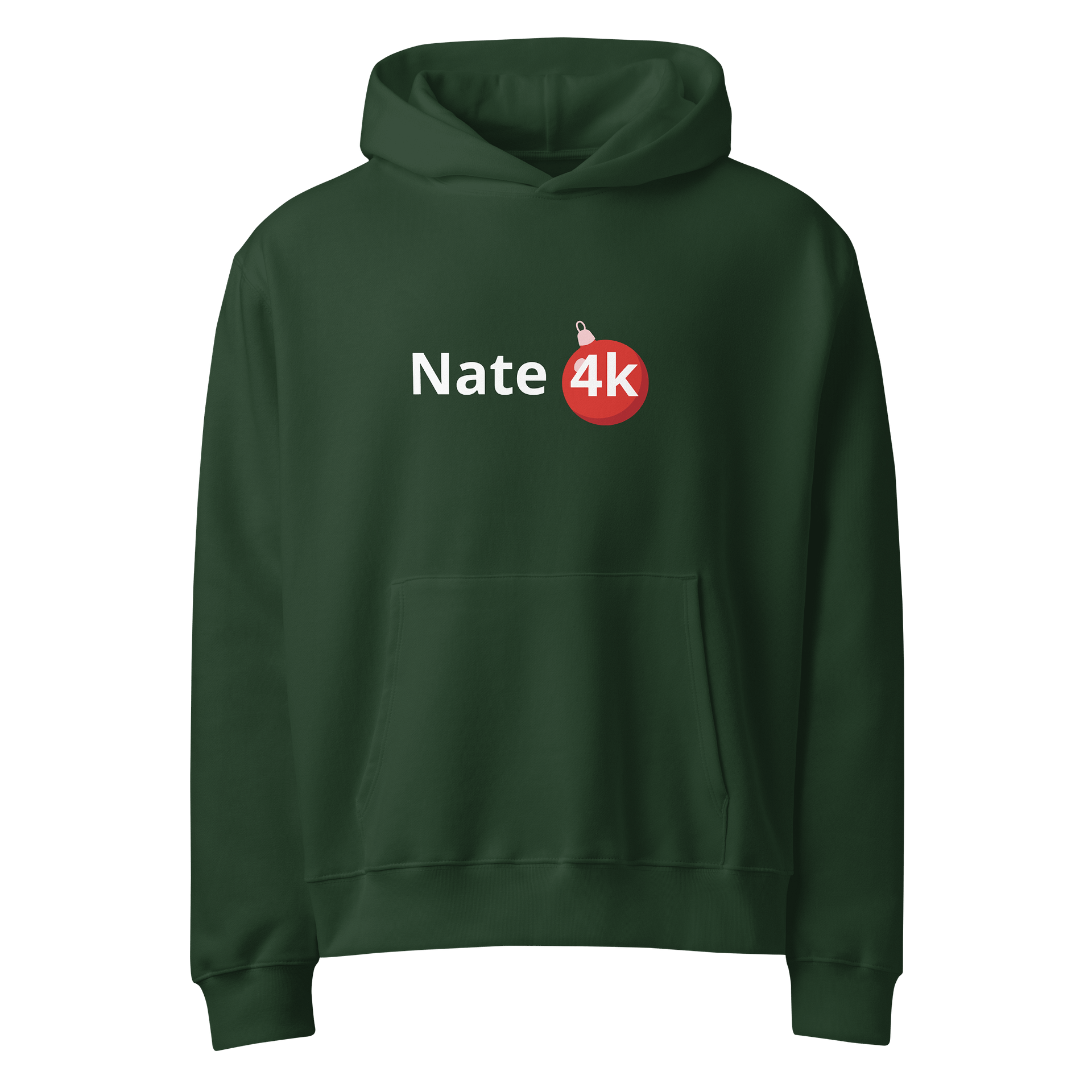 Nate's 4K Green Christmas hoodie product image (1)