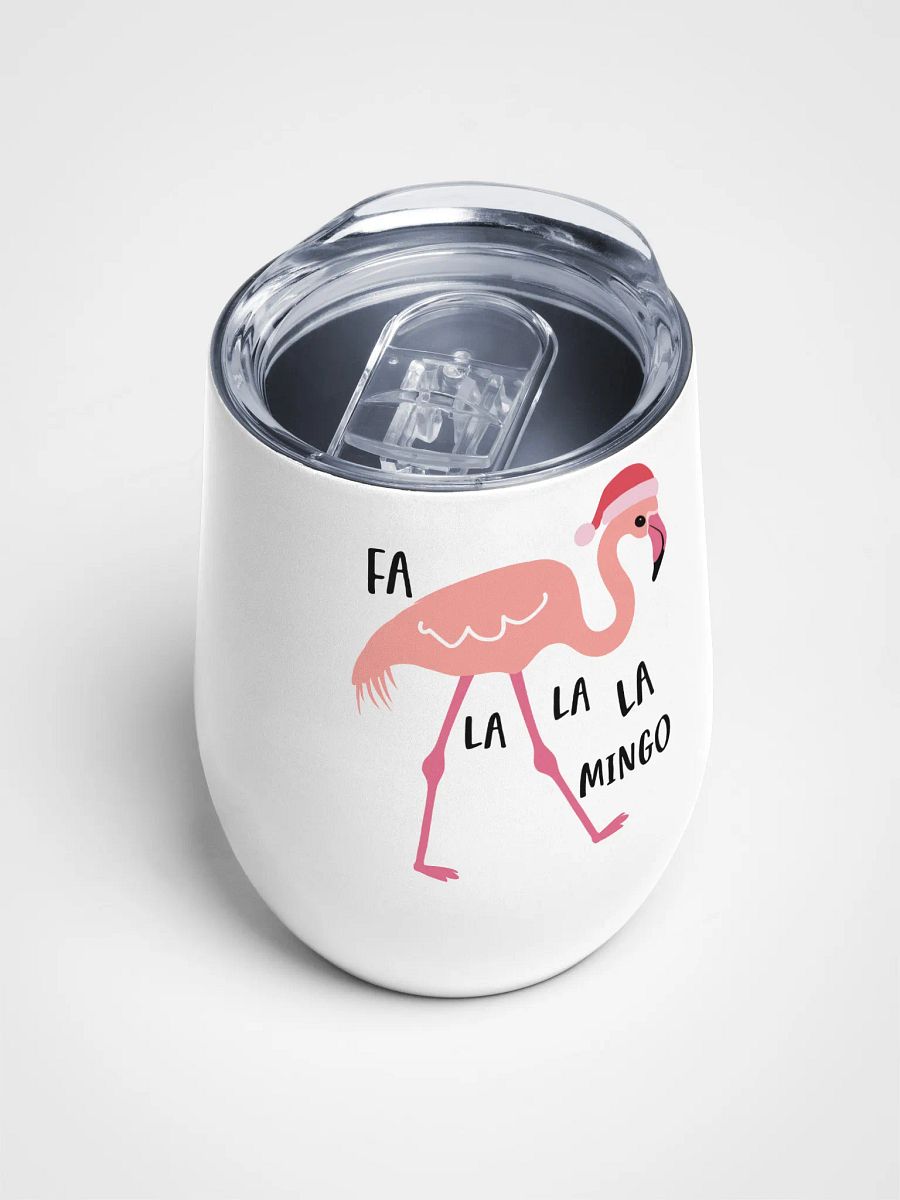 Fa La La Flamingo Wine Tumbler product image (4)