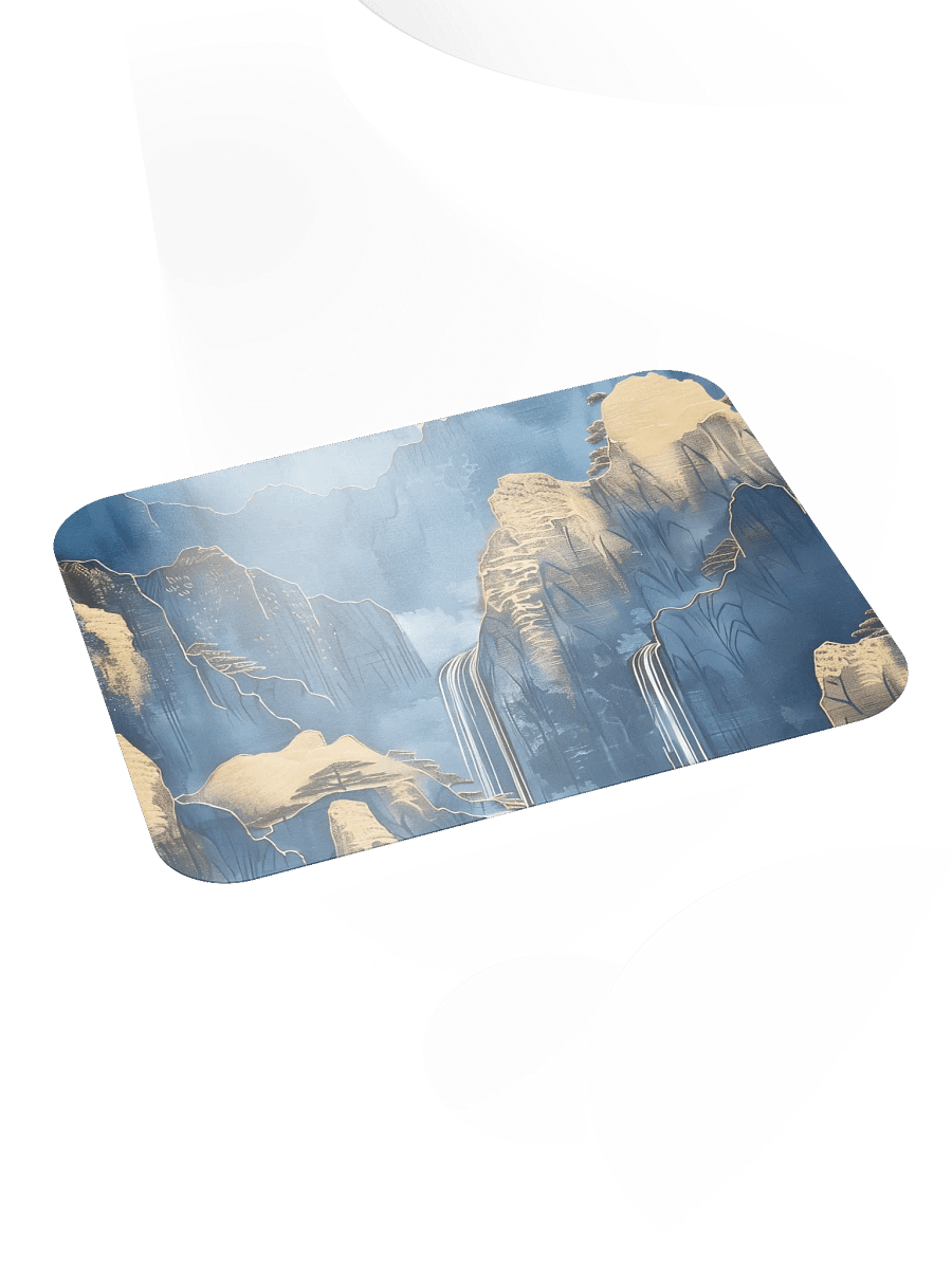 Blue and Gold Mountains Mouse Pad by Treasure Pie product image (5)