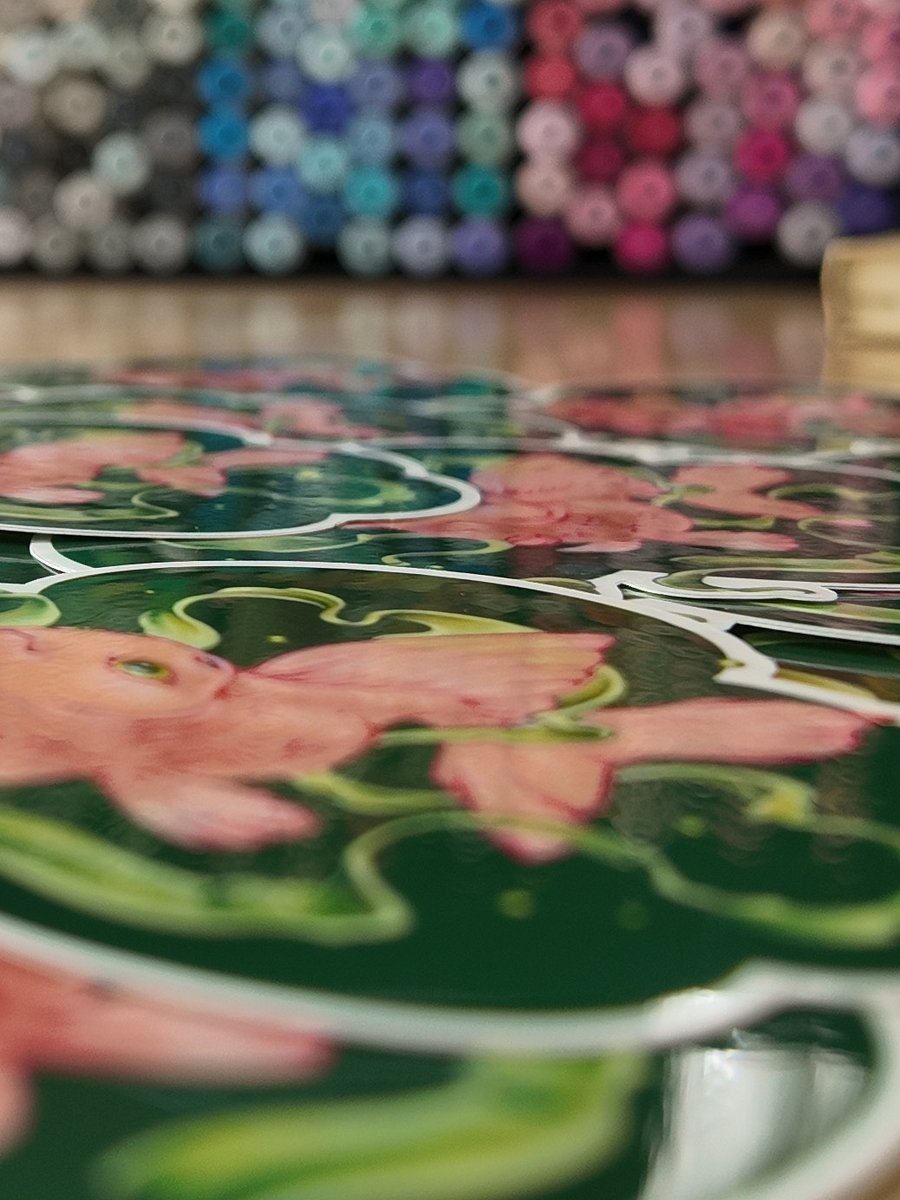 Pink Fish Sticker product image (4)