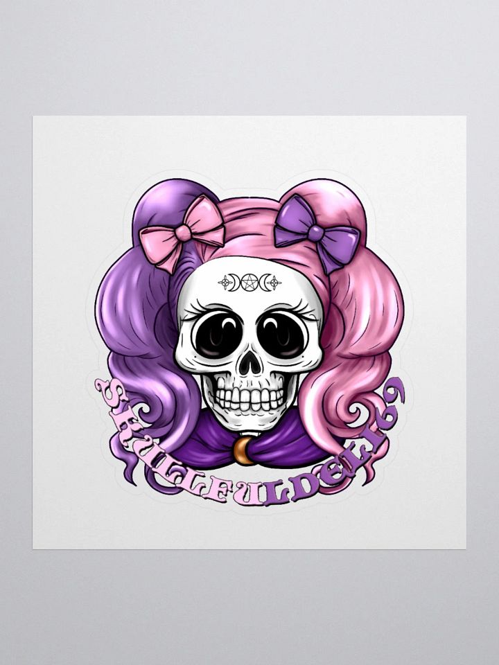 Moonlit Skull Kiss Cut Stickers product image (1)