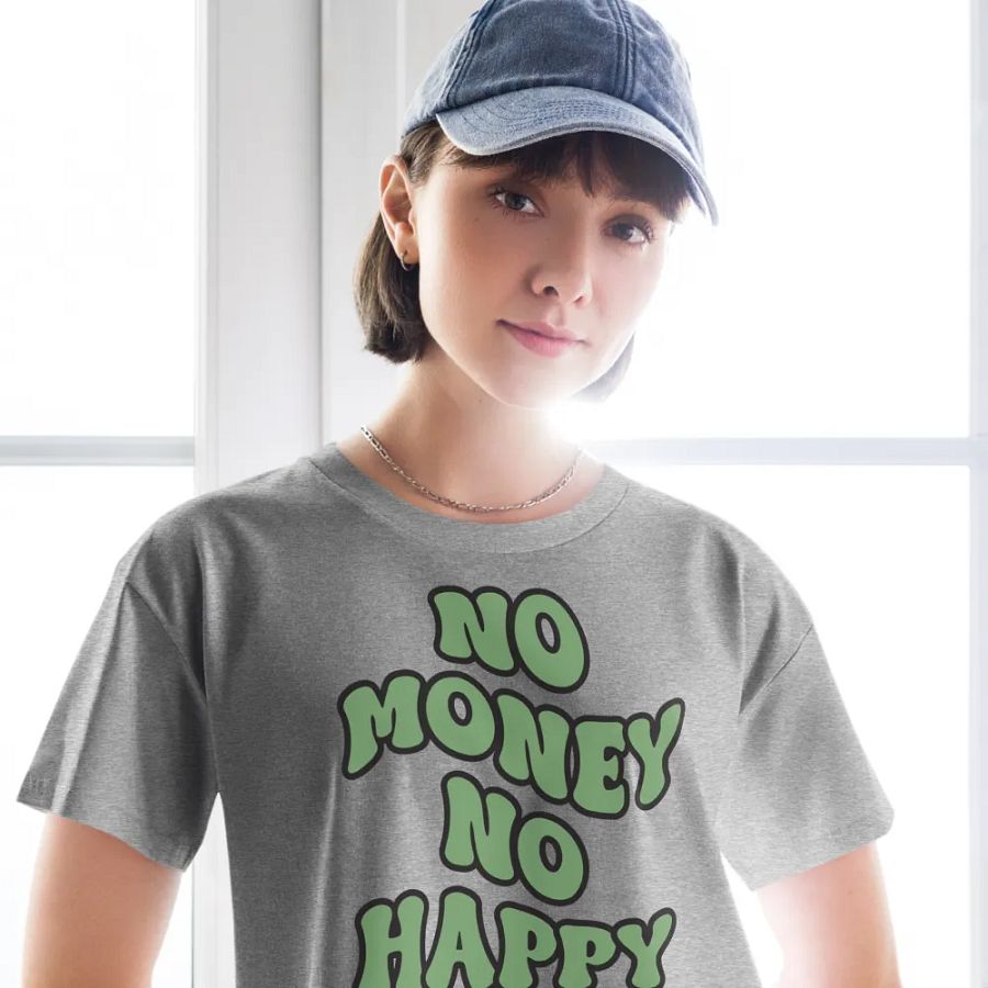 BUIII: No money, no happy Crop Tops product image (11)