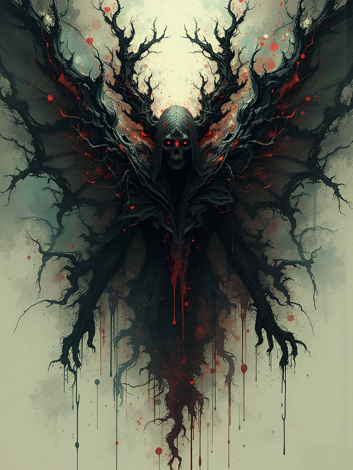 Sinster Angel - Surreal Dark Art Print product image (1)