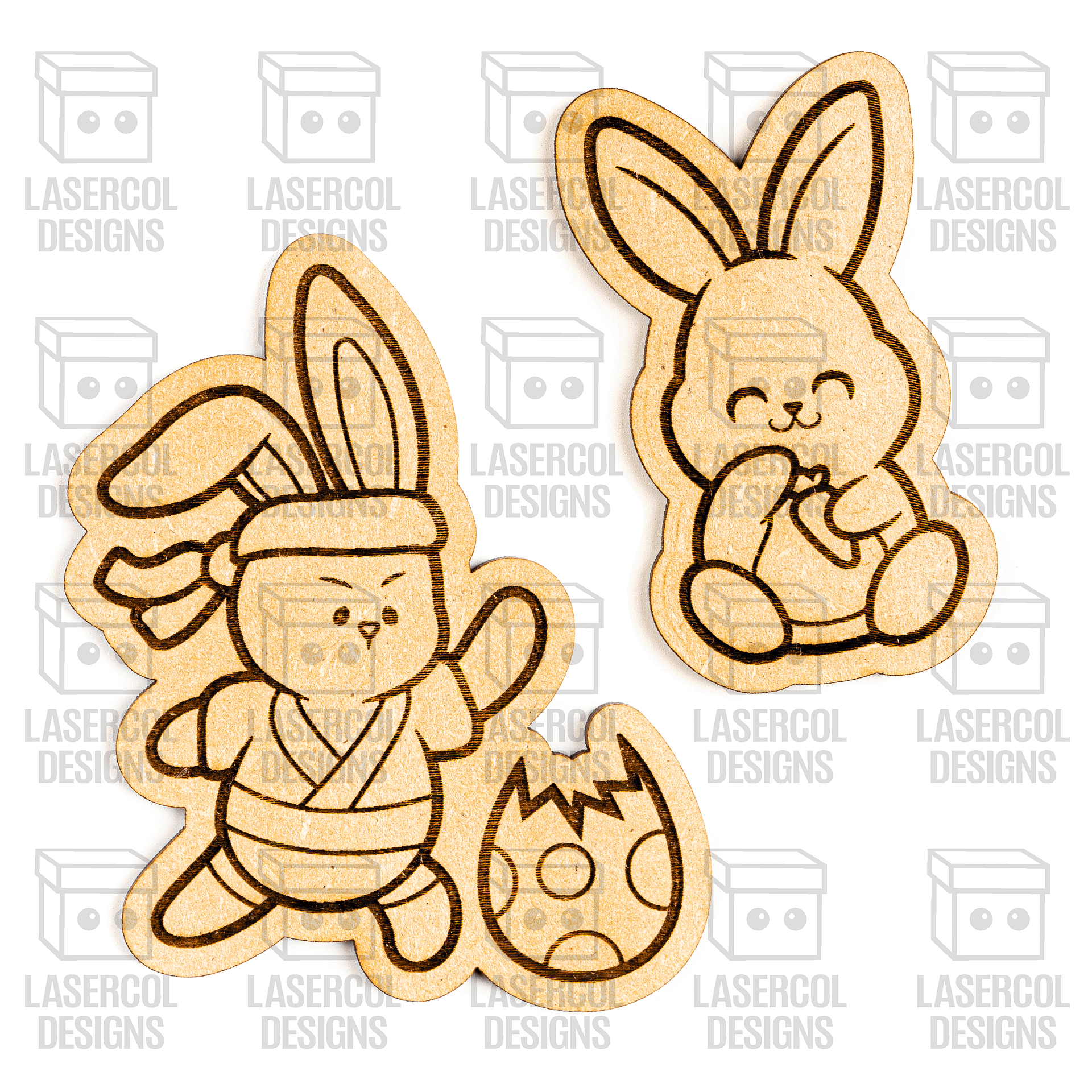 Easter Bunny Paint Kit DIY Cut Outs Set 7 - Laser Cut Files product image (6)