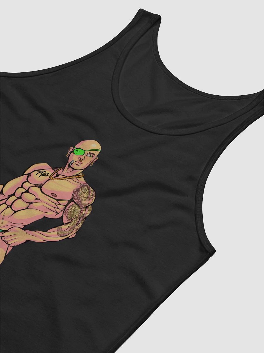 Green pirate eyed GGG Black tank top product image (3)