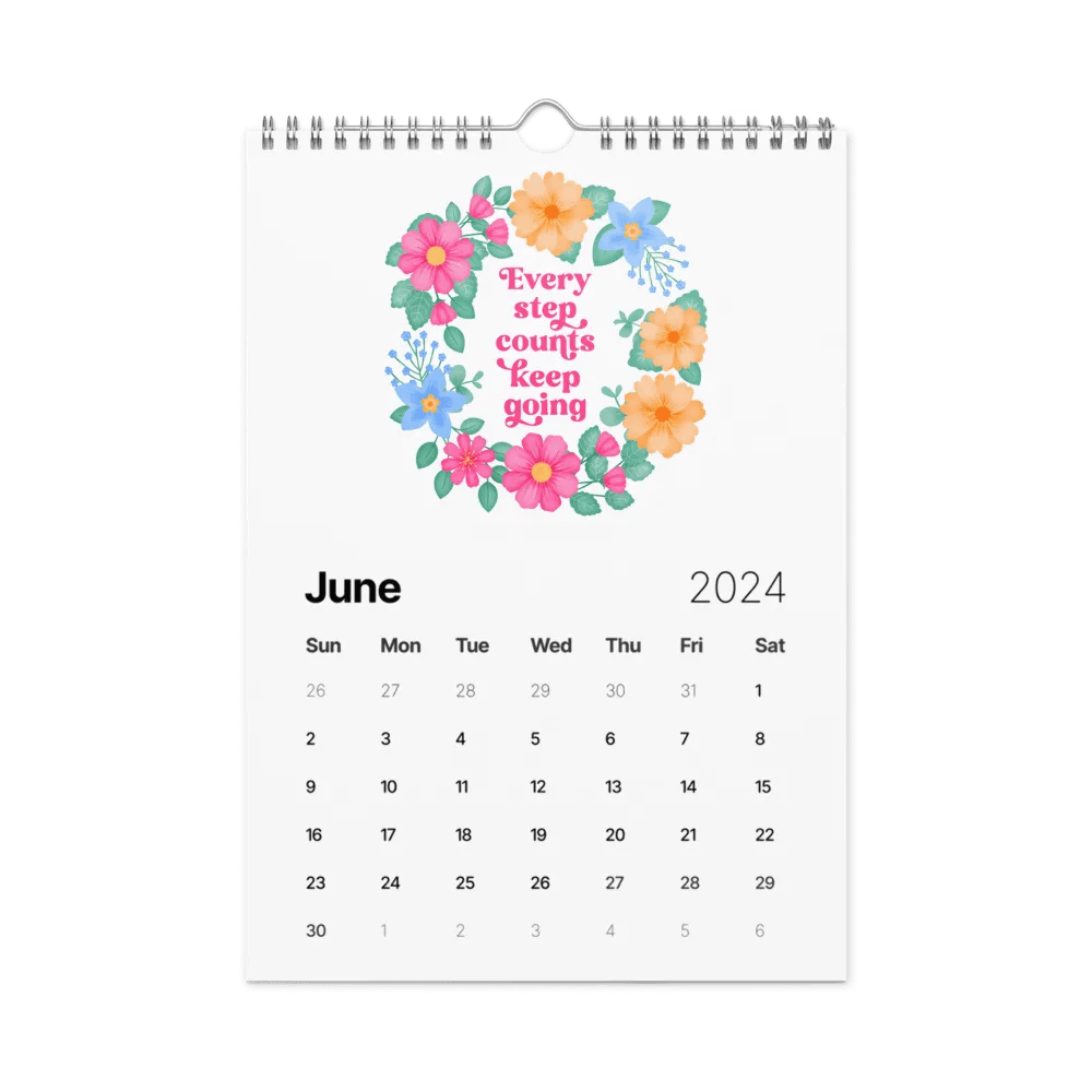 Vibrant Floral Motivational Quotes Calendar product image (10)