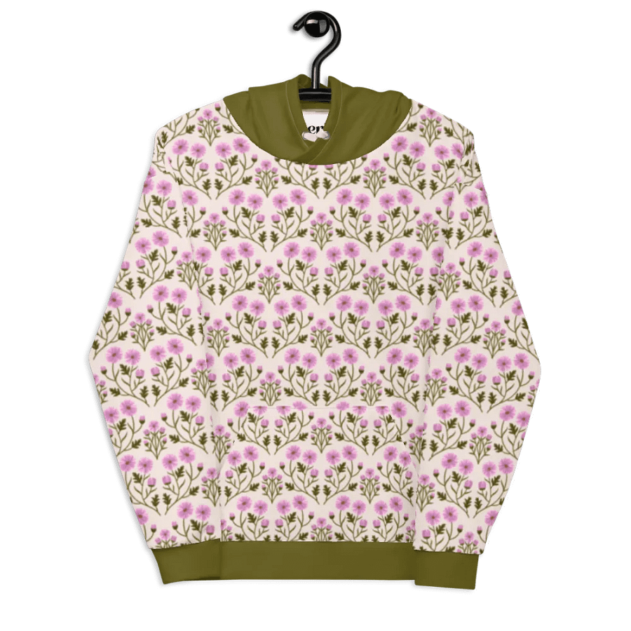 Harmony of Mums - Pink and Green - All Over Hoodie product image (7)