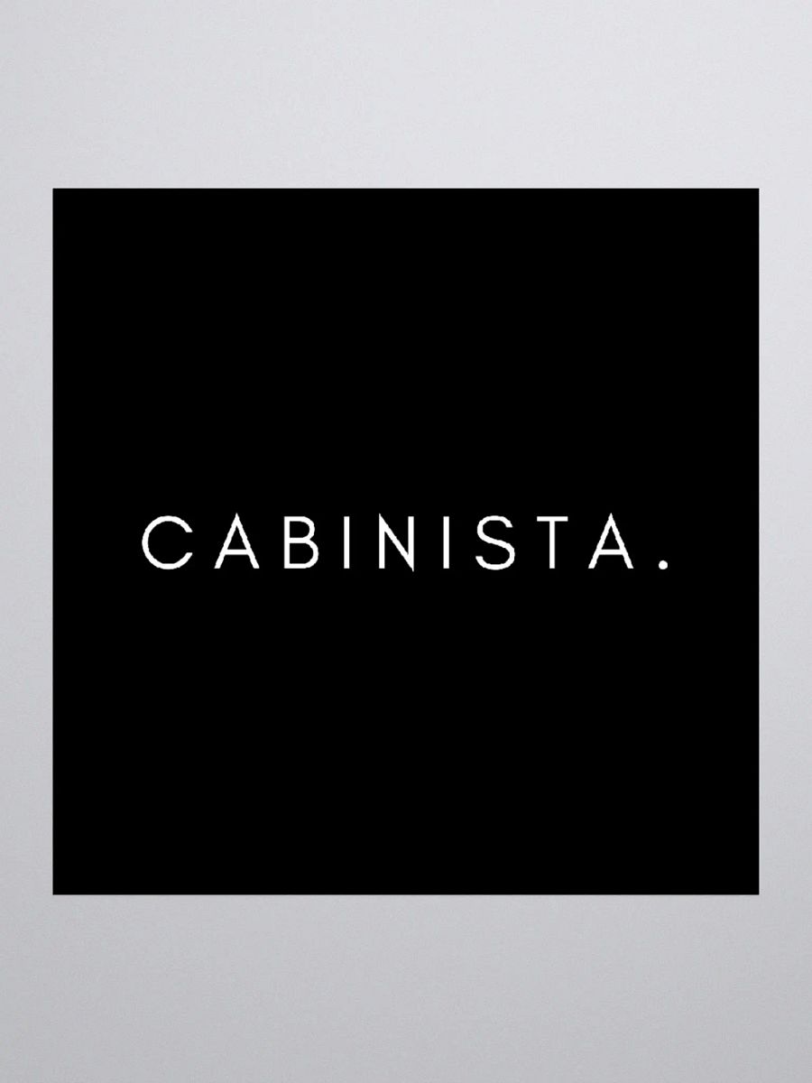 The Cabinista Kiss Cut Stickers (Black Text) product image (1)