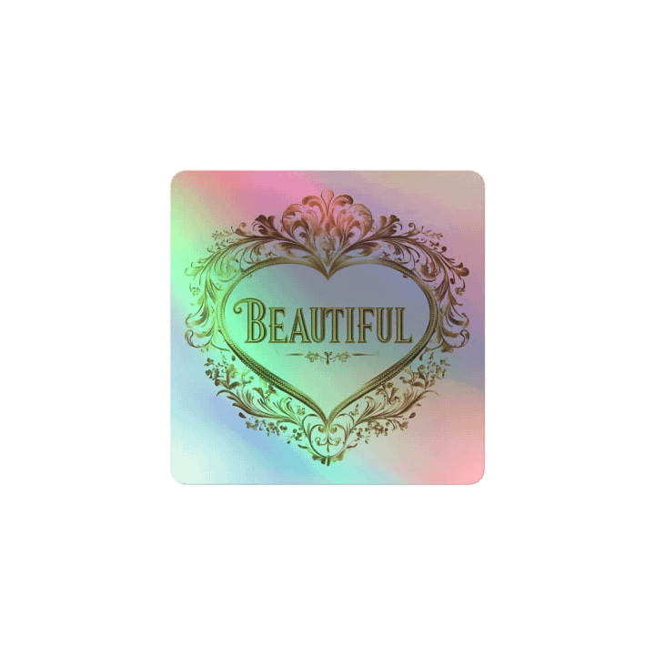 Beautiful Holographic Elegance Sticker product image (1)