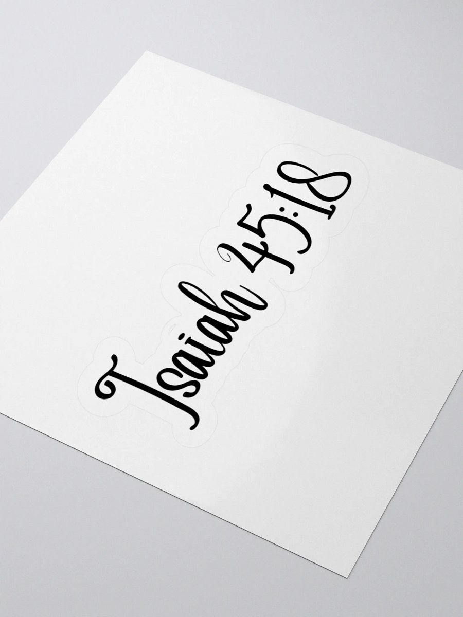 Isaiah 45:18 product image (7)