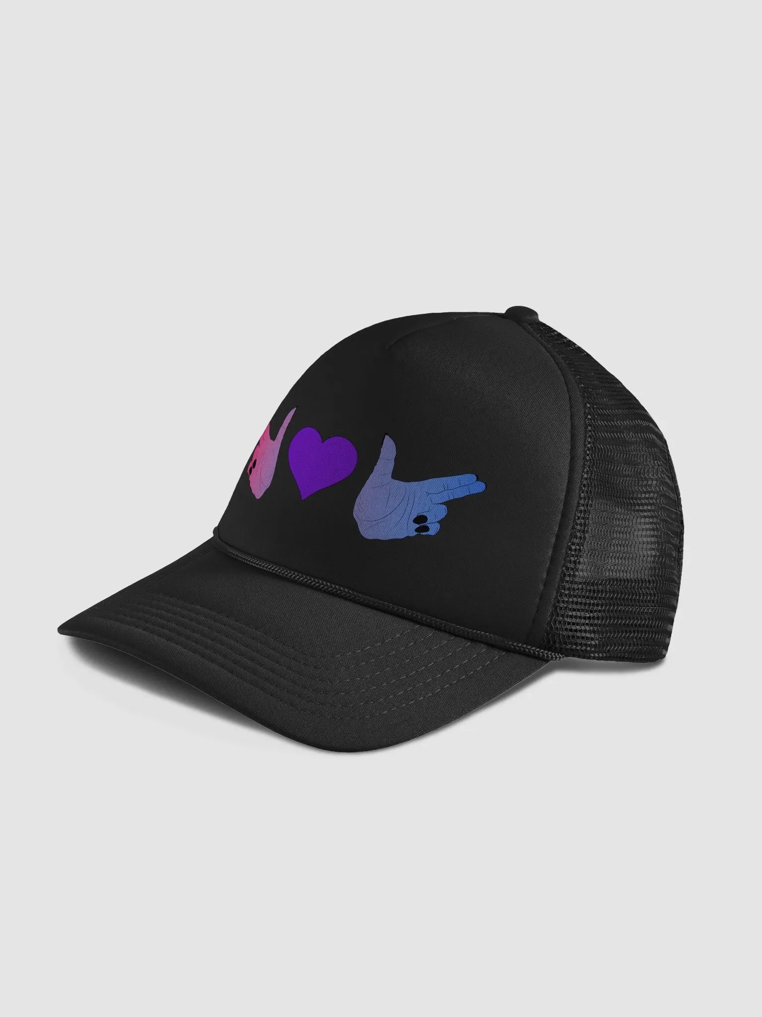 Finger Guns (bi flag) Hat product image (4)