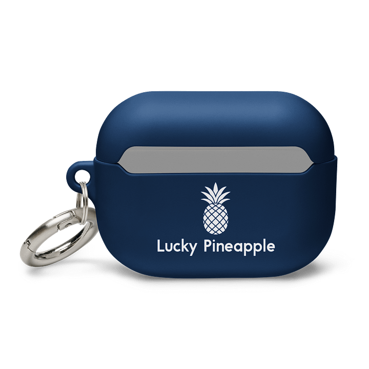 Lucky Pineapple Films Logo Navy Blue AirPods® Case product image (2)
