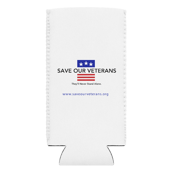 Patriotic Can Cooler - Support Our Veterans! product image (2)
