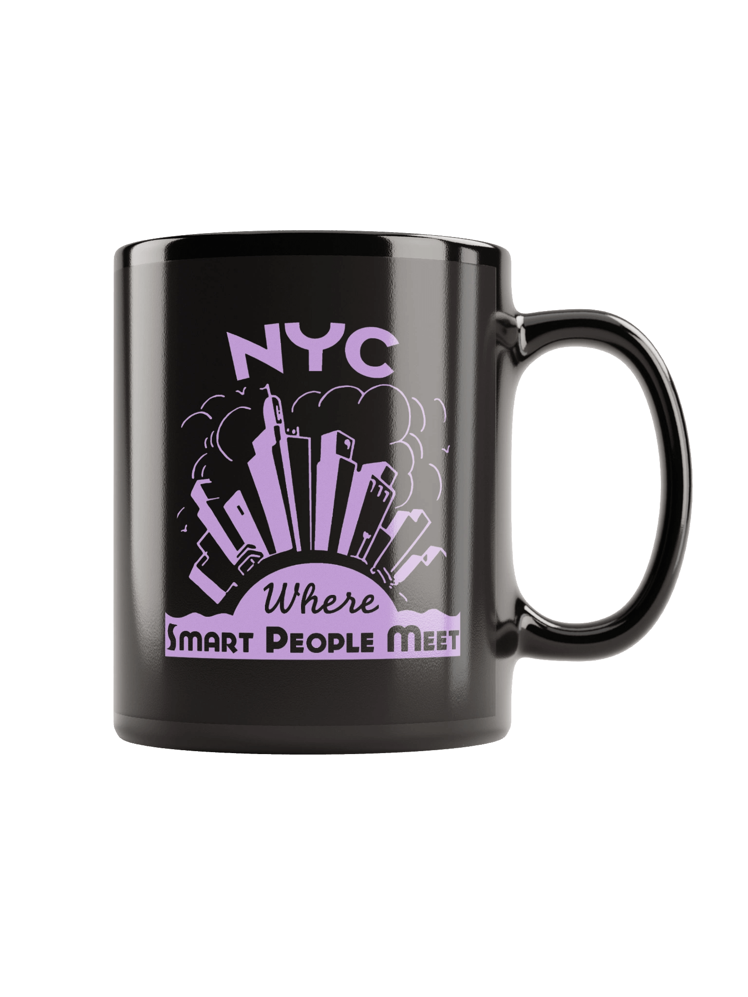 'NYC Smart' Black Mug product image (2)