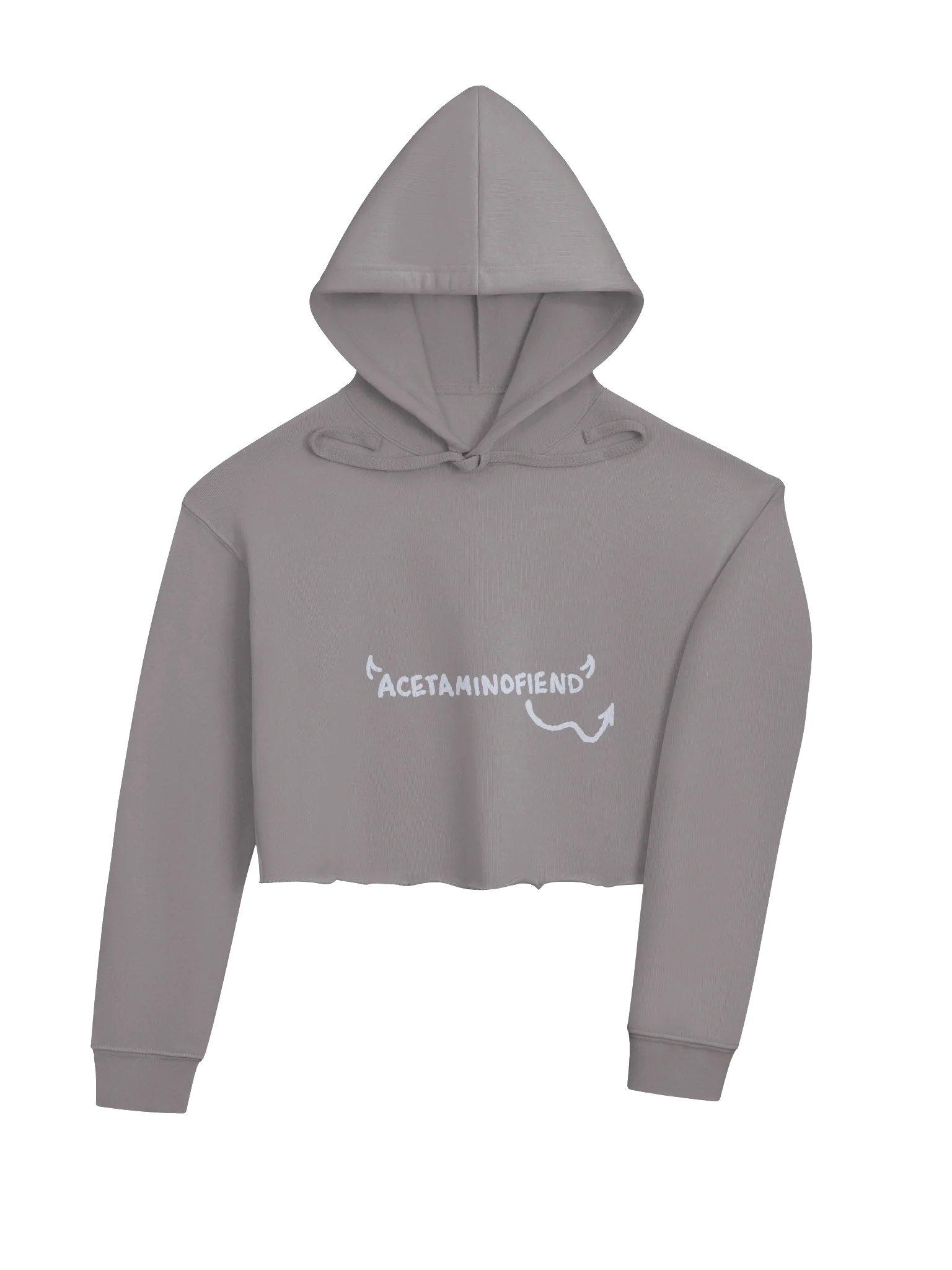 ACETAMINOFIEND duotone dove cropped hoodie product image (4)