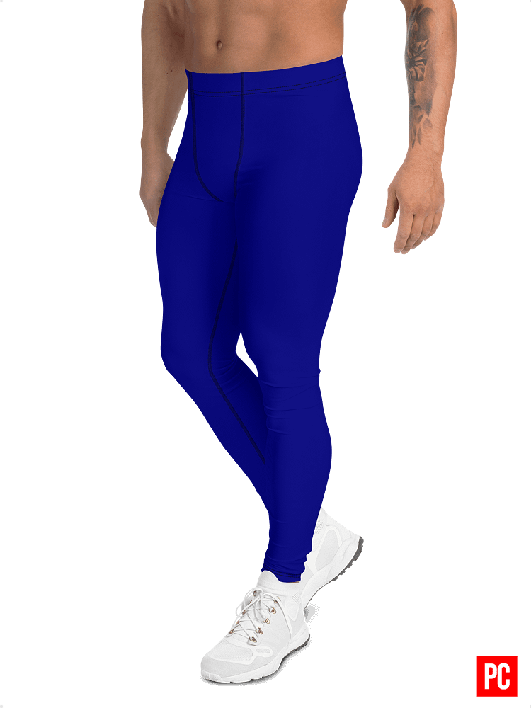 Plain Color Navy Blue Leggings product image (4)