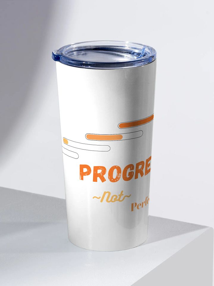 Orange 20 oz Stainless Steel Tumbler: Progress, not Perfection product image (2)