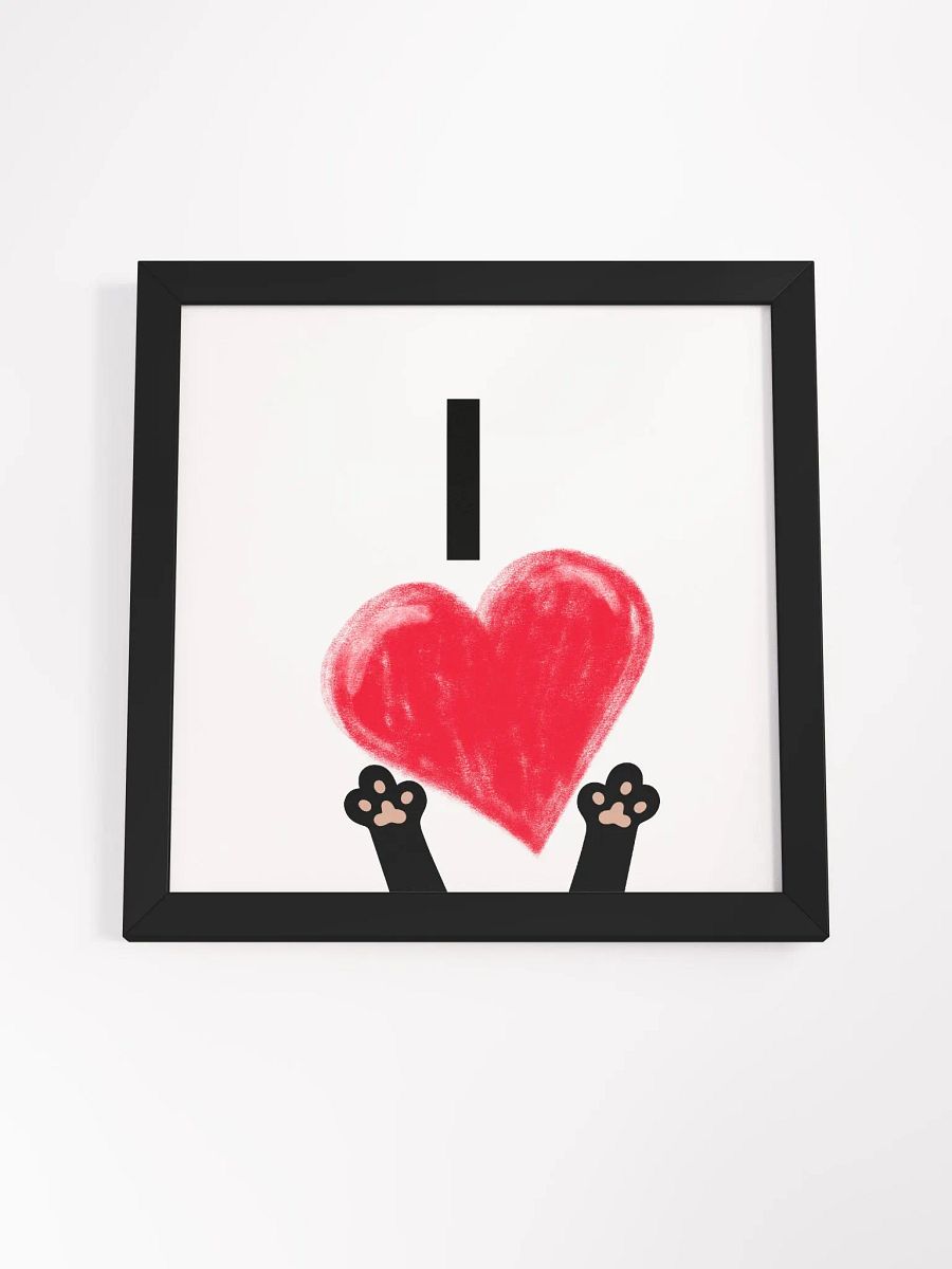 I Love Cats Framed Print product image (12)