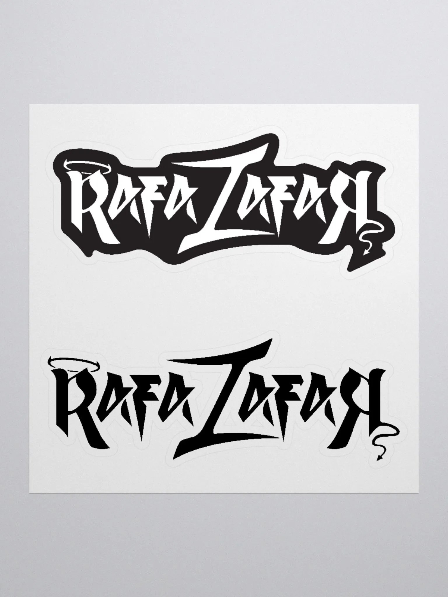 RafaZafar Logotext Stickers product image (1)
