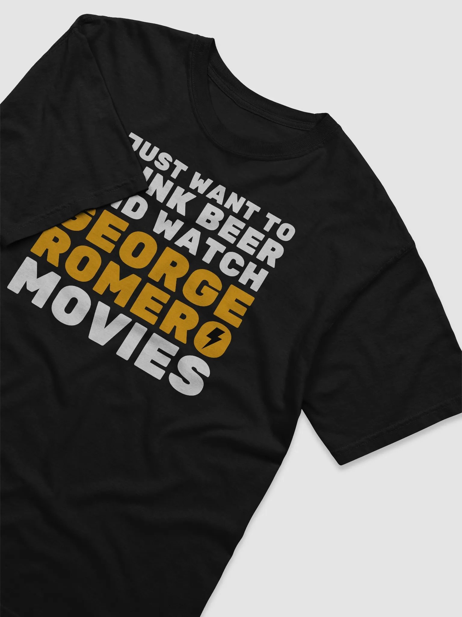 DRINK BEER & WATCH GEORGE ROMERO T-shirt product image (3)