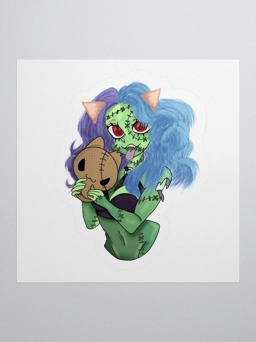 Whimsical Licking Cat Sticker Set product image (3)