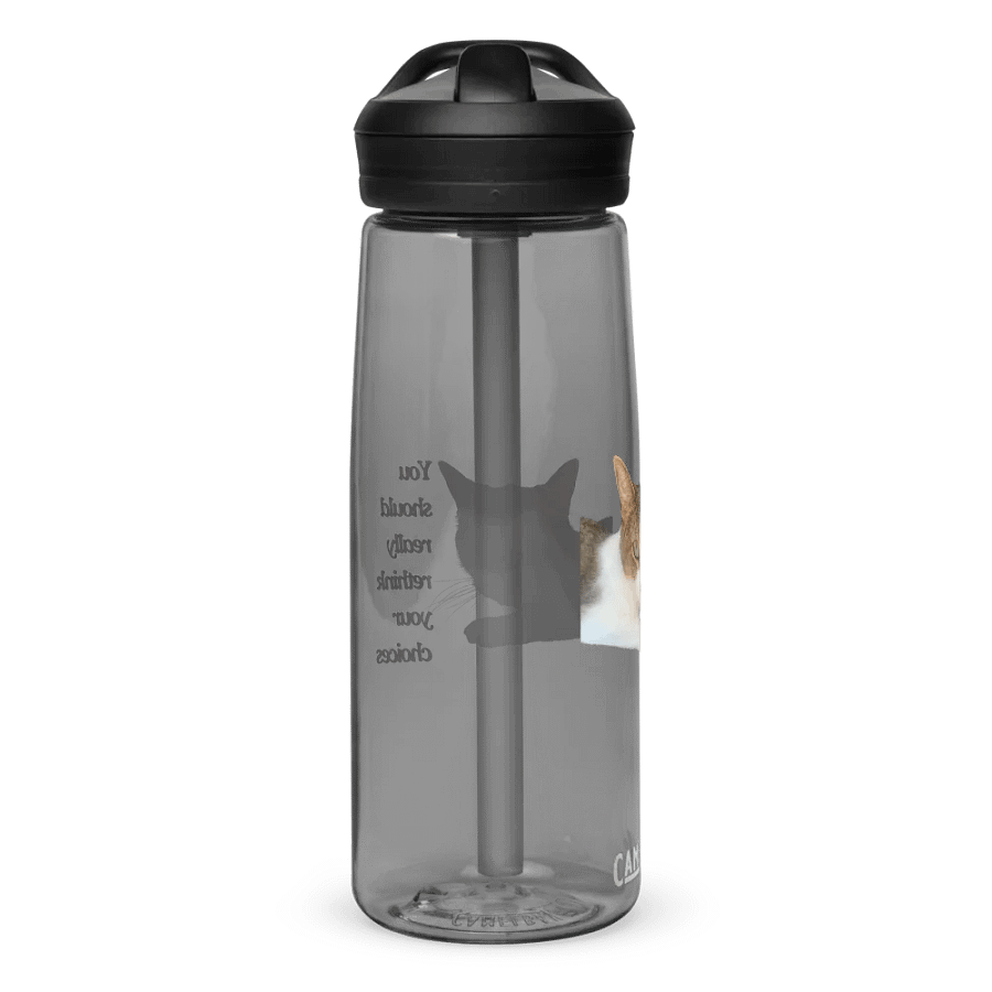Reconsider Cat Message Water Bottle product image (2)