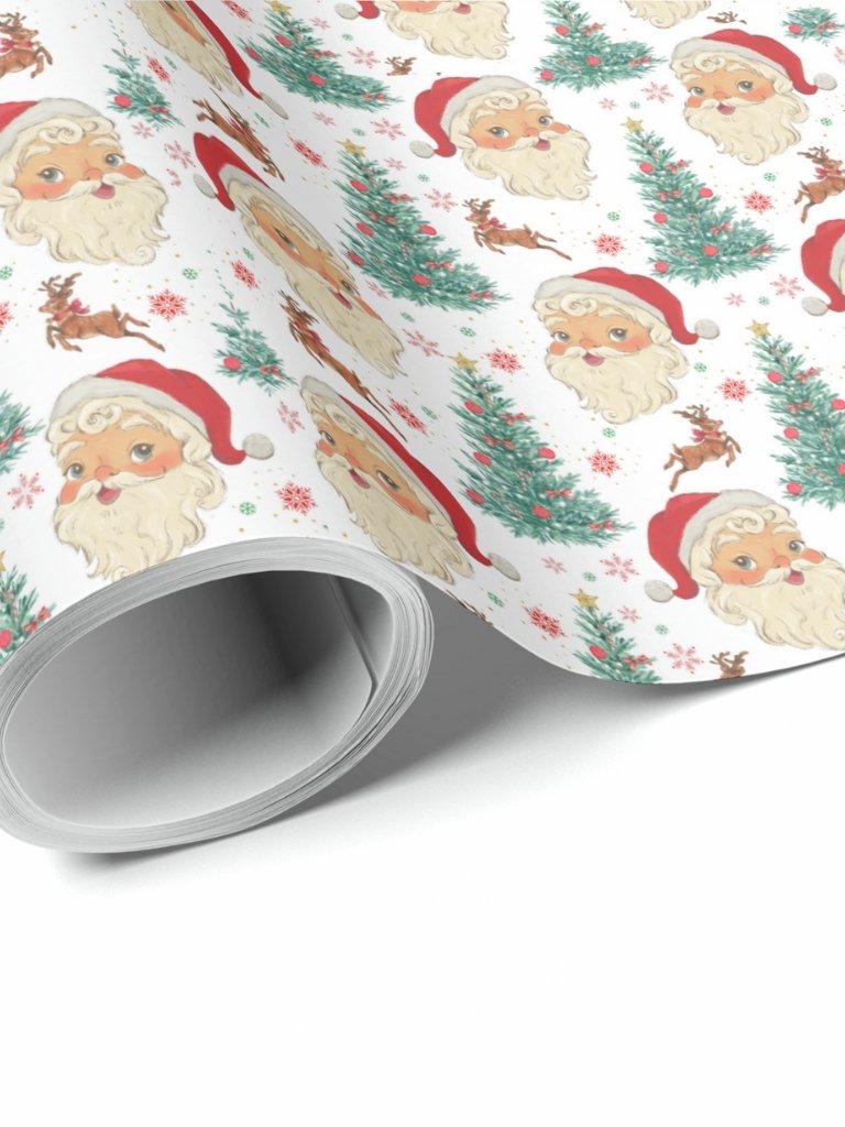 Vintage Christmas Gift Wrapping Paper product image (1)