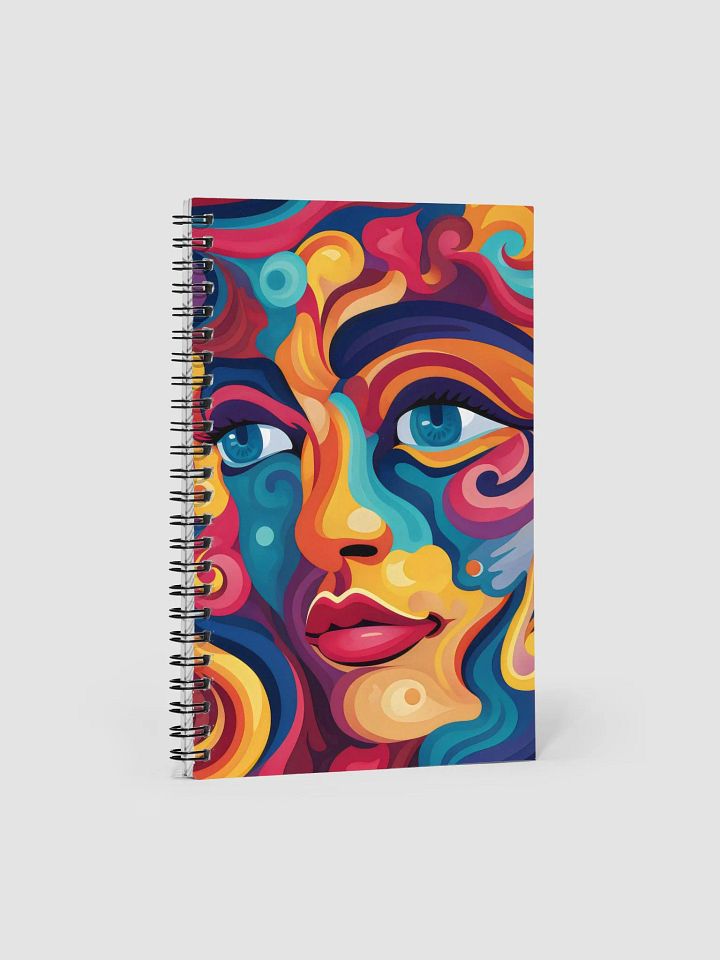 Swirling Portrait Spiral Notebook product image (1)