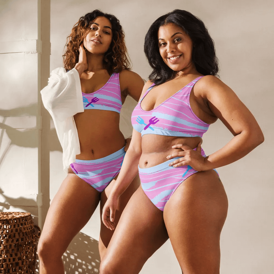 Crossed FoRks Recycled High Waisted Bikini product image (8)