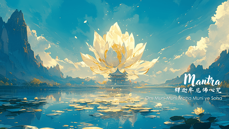 $free釋迦牟尼佛心咒wallpaper download product image (1)