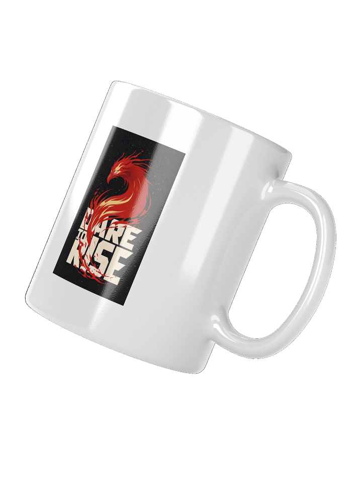 Dare To Rise - White Glossy Mug product image (4)