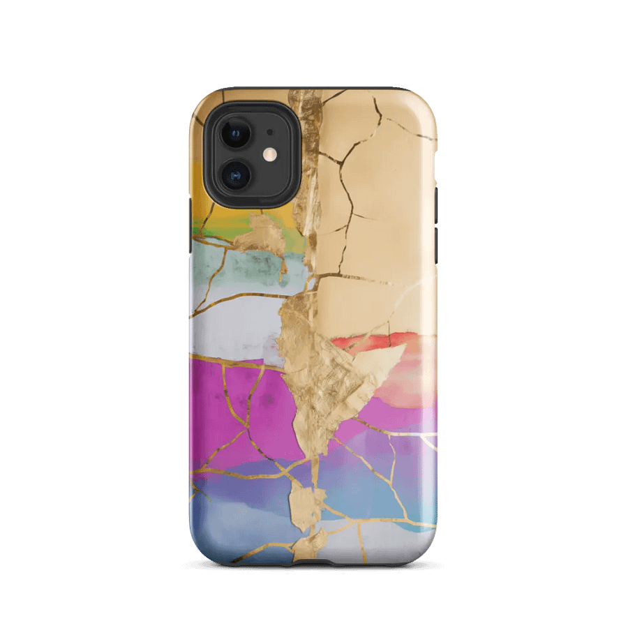 Colorful Kintsugi Tough iPhone Case product image (47)